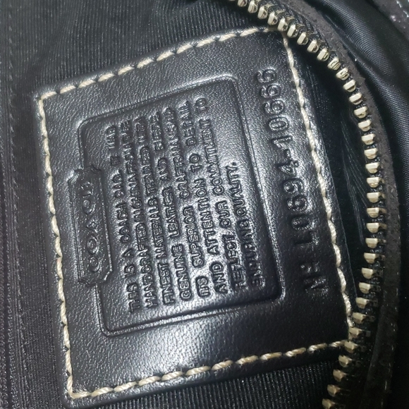 Vintage Coach nylon tote multiple pockets exterior 2 sides  front zip back open - Picture 5 of 15